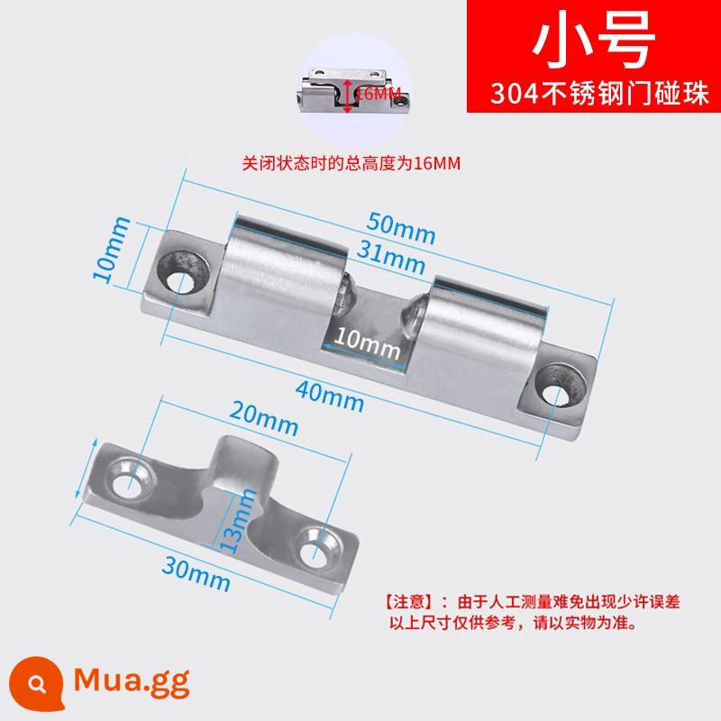 Đồ Nội Thất Cửa Tủ Đính Hạt Khóa Tủ Sửa Phụ Kiện Cổ Cửa Kẹp Khóa Từ Tính Mạnh Ngăn Kéo Kéo - Cản cửa inox 304 [cỡ nhỏ]