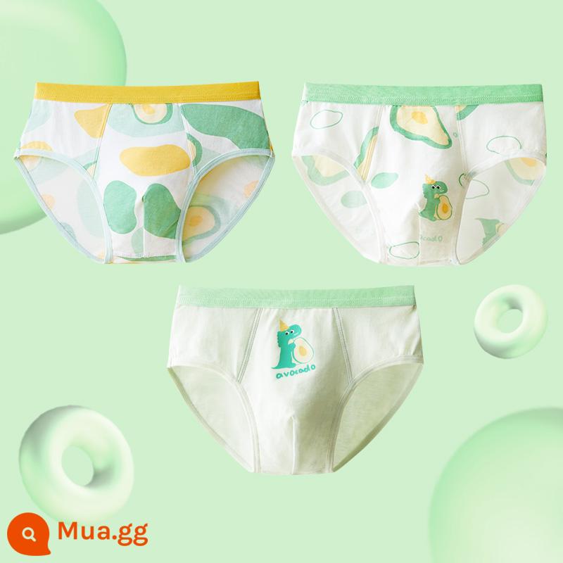 Quần đùi bé gái đậu đỏ quần đùi cotton nguyên chất không kẹp PP bé gái quần đùi tam giác kháng khuẩn cho bé gái trung và lớn - DK107 Xanh bơ - Bé trai