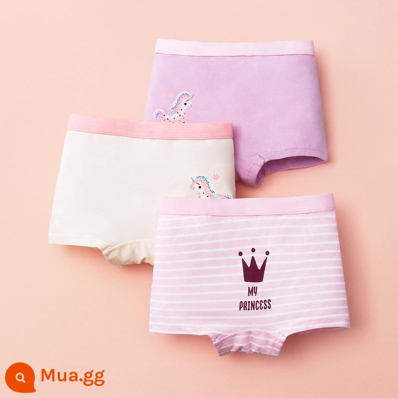 Quần đùi bé gái đậu đỏ quần đùi cotton nguyên chất không kẹp PP bé gái quần đùi tam giác kháng khuẩn cho bé gái trung và lớn - Tập 711