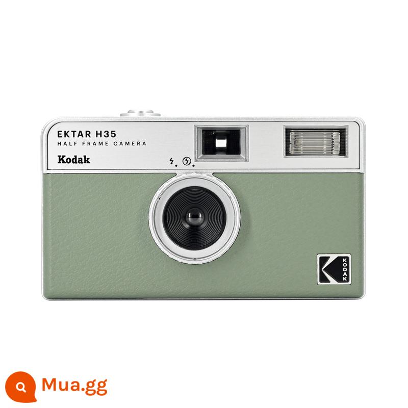 Mỹ Mới Kodak H35 Camera 135 Nửa Khung Có Thể Mất 72 Bằng Tay Đèn Flash Điểm Miễn Phí Vận Chuyển - màu xanh lợt