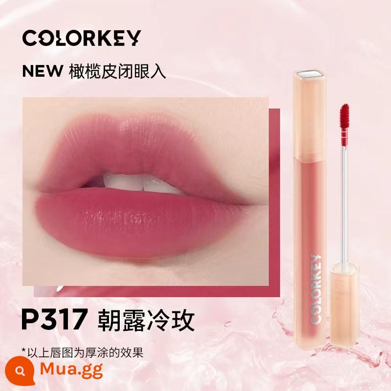 Colorkey Kelaqi Tanabata Giới Hạn Son Men Hoa Hồng Nhỏ Hộp Quà Lễ Tình Nhân Nhung Son Môi Gương Son Bóng - [Son dưỡng môi Water Mist] P317 hai chiếc