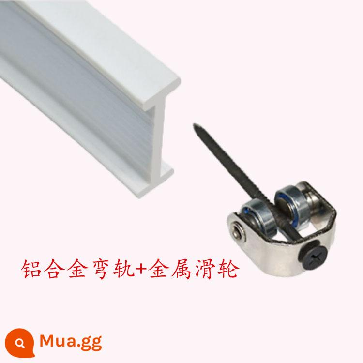 Cửa gấp PVC chấp nhận khí đơn giản mà không cần đục lỗ vách ngăn bếp cửa hàng trong nhà cửa trượt vô hình cửa trượt - Kết hợp đường ray mềm hợp kim nhôm (dài tới 6 mét)