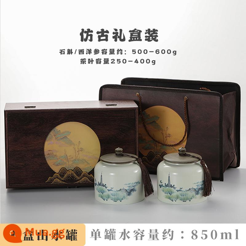 Western Ginseng/Titan/Dendrobium Candidum/Tea Đóng gói trống/Wolfberry Packaging Hộp quà tặng Hộp quà - hộp gỗ đôi cổ