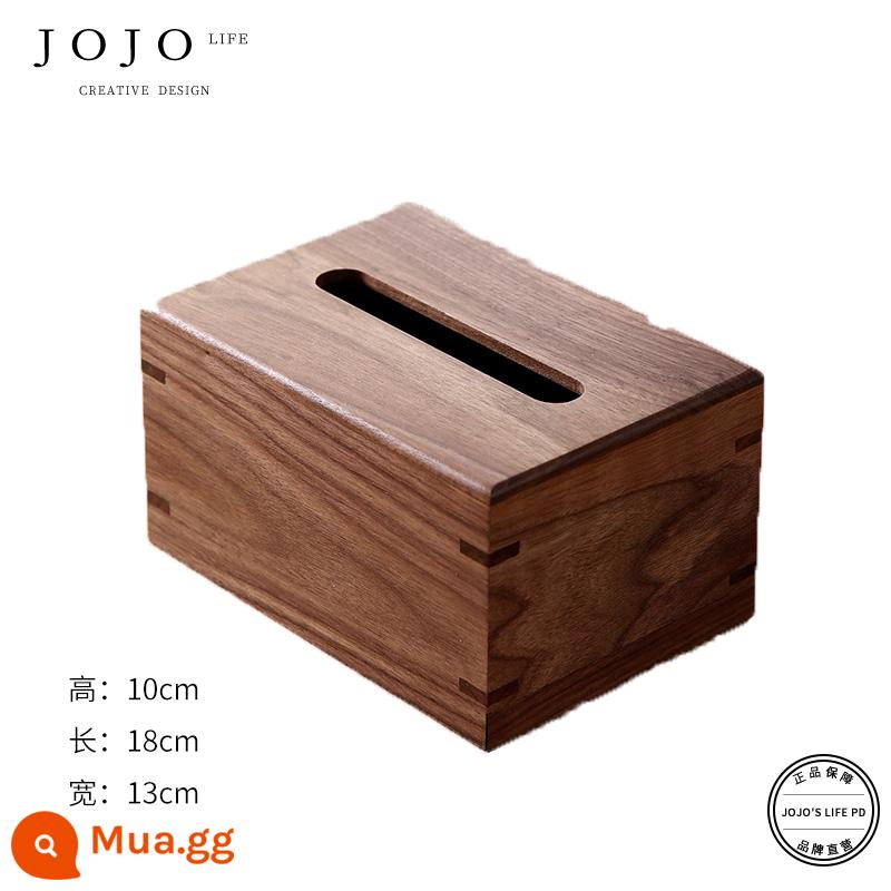 JOJO'S L. PD·Shaw·Tissue Box Bàn cà phê sáng tạo bằng gỗ màu đen Lưu trữ đồ trang trí Giấy vệ sinh có thể tháo rời Trung Quốc và Nhật Bản |Shango - [Sango] Quả óc chó (loại mộng và mộng)