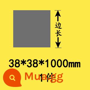 Số 45 thép vuông kéo nguội 5*5 10*10 22*22 38*38 45*45 70*70 100*100mm không cắt - Thép 45 38mm*38mm*1 mét