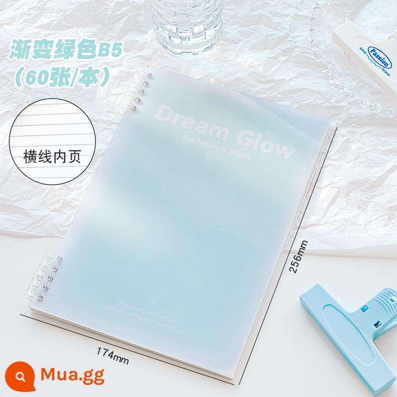 b5 sổ tay rời thân thiện với tay có thể tháo rời giá trị cao đơn giản gradient học sinh a5 notepad da mềm - ❤Bishuiqing B5 mới (60 ảnh/cuốn)