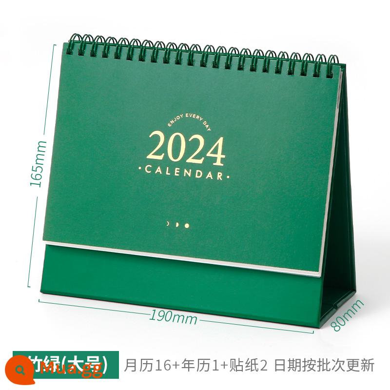 Kế hoạch lịch để bàn lịch 2023 trang trí mới notepad lịch đếm ngược để bàn sổ kế hoạch lịch sáng tạo - Size lớn màu xanh [kèm 1 lịch + 2 nhãn dán]