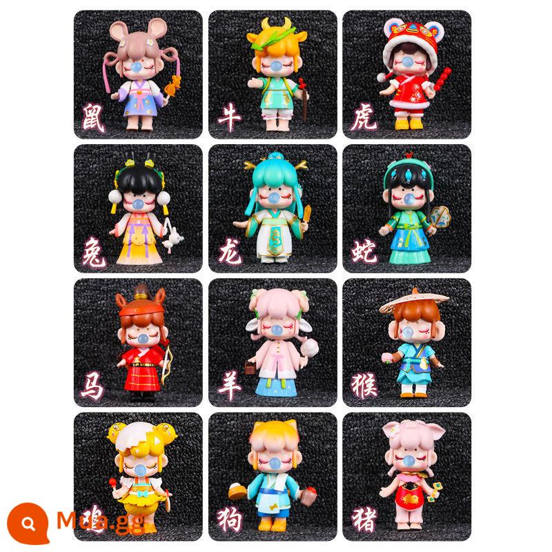 Nếu Zodiac Zodiac Series Blind Box Model Heart Heart 囡 囡 囡 - Bộ 12 cung hoàng đạo không lặp lại ở phiên bản quê hương