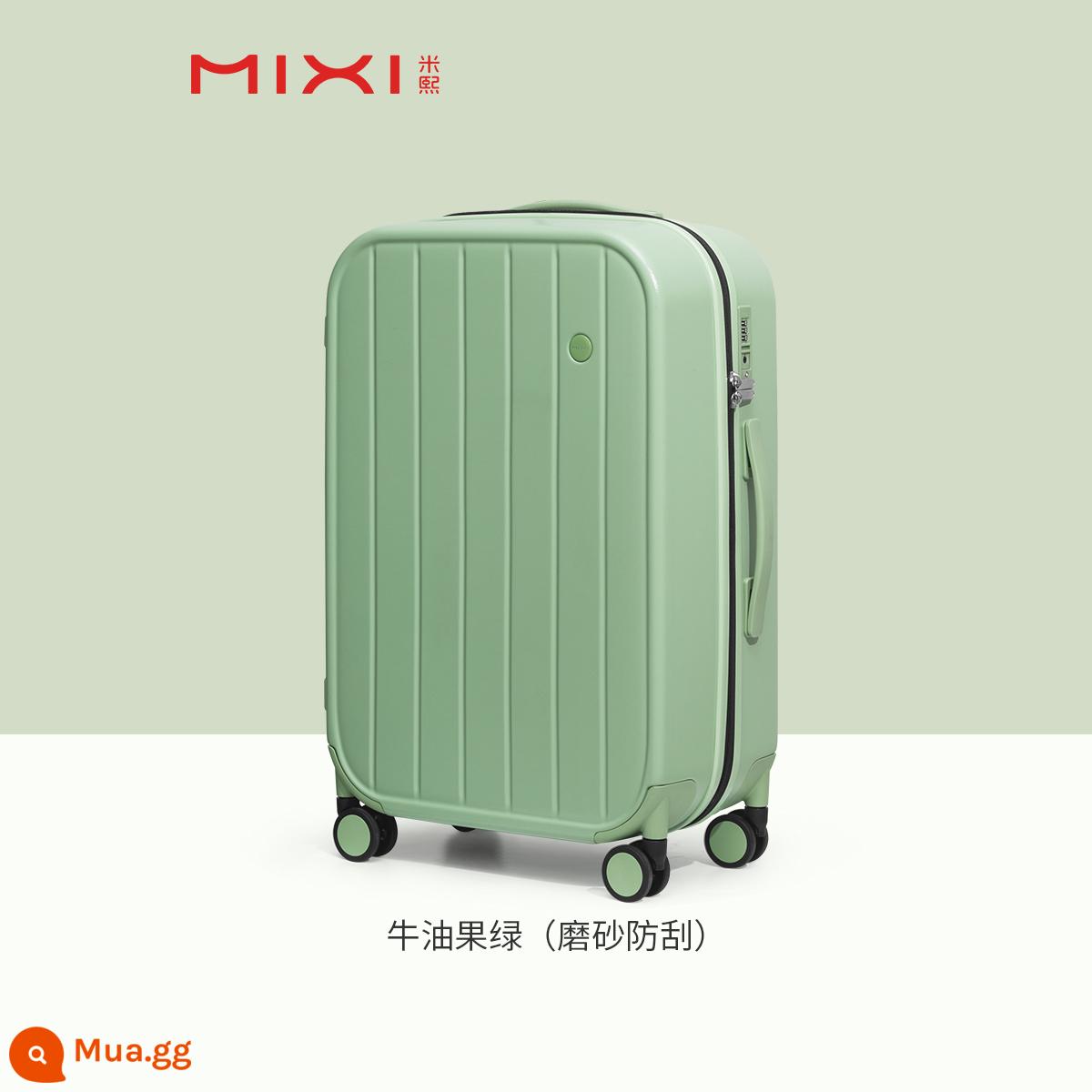 Mixi vali nữ nhỏ nội trú 20 inch ins lưới đỏ mới du lịch đa năng có bánh xe đẩy 24 - Màu xanh bơ (mờ) chống trầy xước