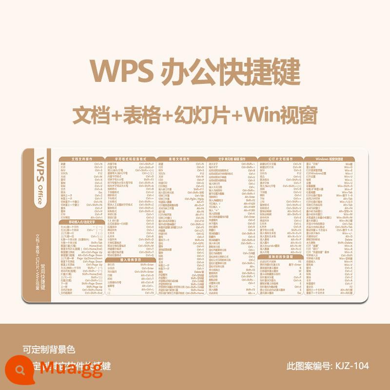 Văn phòng WPS văn phòng công thức hàm Excel siêu lớn Bàn di chuột PS CAD Word Phím tắt PPT Daquan - Lạc đà WPS KJZ-104