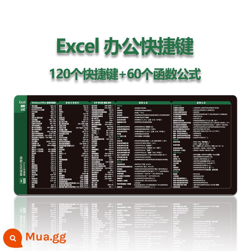 Văn phòng WPS văn phòng công thức hàm Excel siêu lớn Bàn di chuột PS CAD Word Phím tắt PPT Daquan - Phím tắt màu đen cổ điển của Excel + Hàm công thức