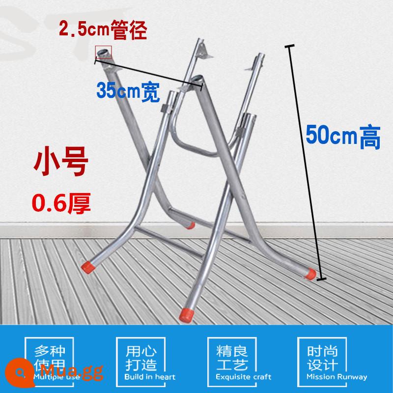 Miễn phí vận chuyển bàn ăn chân máy gấp đơn giản khung chân bảng bánh răng lớn khung bảng sắt bàn chân kệ thép không gỉ khung bàn tròn - Chiều cao mở rộng nhỏ 50 độ dày ống 0,6 đường kính ống 2,5 bạc mạ kẽm