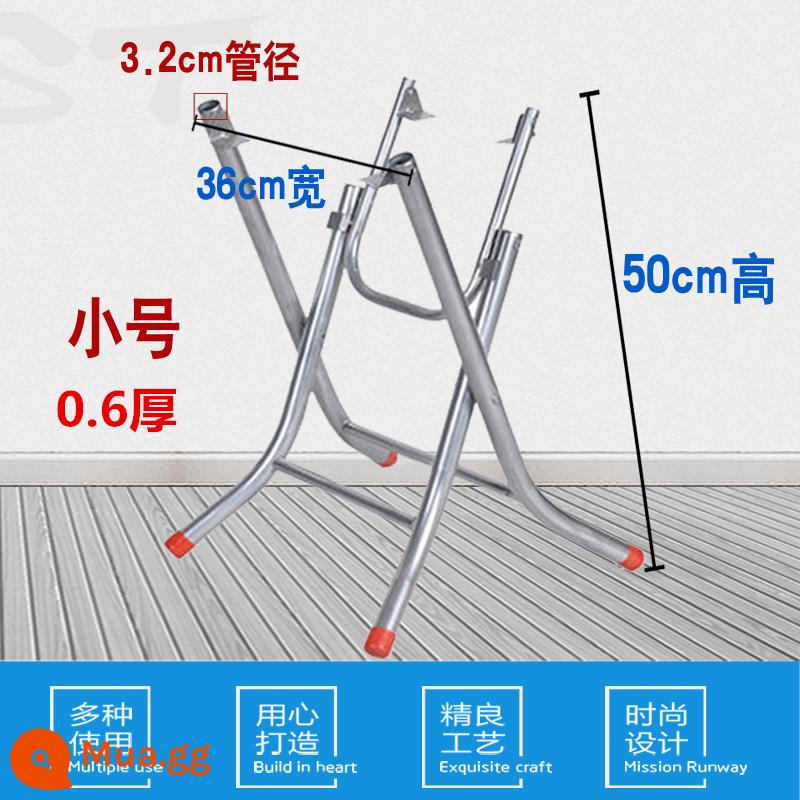 Miễn phí vận chuyển bàn ăn chân máy gấp đơn giản khung chân bảng bánh răng lớn khung bảng sắt bàn chân kệ thép không gỉ khung bàn tròn - Chiều cao mở rộng nhỏ 50 độ dày ống 0,6 đường kính ống 3,2 bạc mạ kẽm