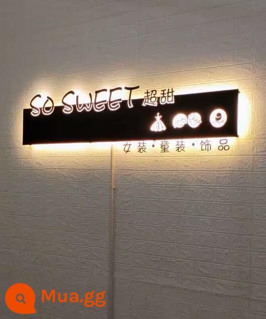 Creative Hollow Light Box Display Display Thương hiệu Iron Iron Outdoor Door Dấu hiệu tùy chỉnh LED Đèn lùi ký tự - 35*1,2 mét