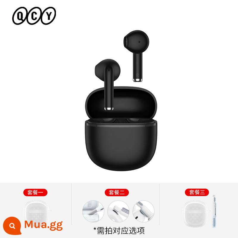 Tai nghe Bluetooth QCY AilyBuds Lite Bluetooth bán trong tai không dây thực sự thể thao chạy cuộc gọi giảm tiếng ồn độ trễ thấp - nửa đêm đen