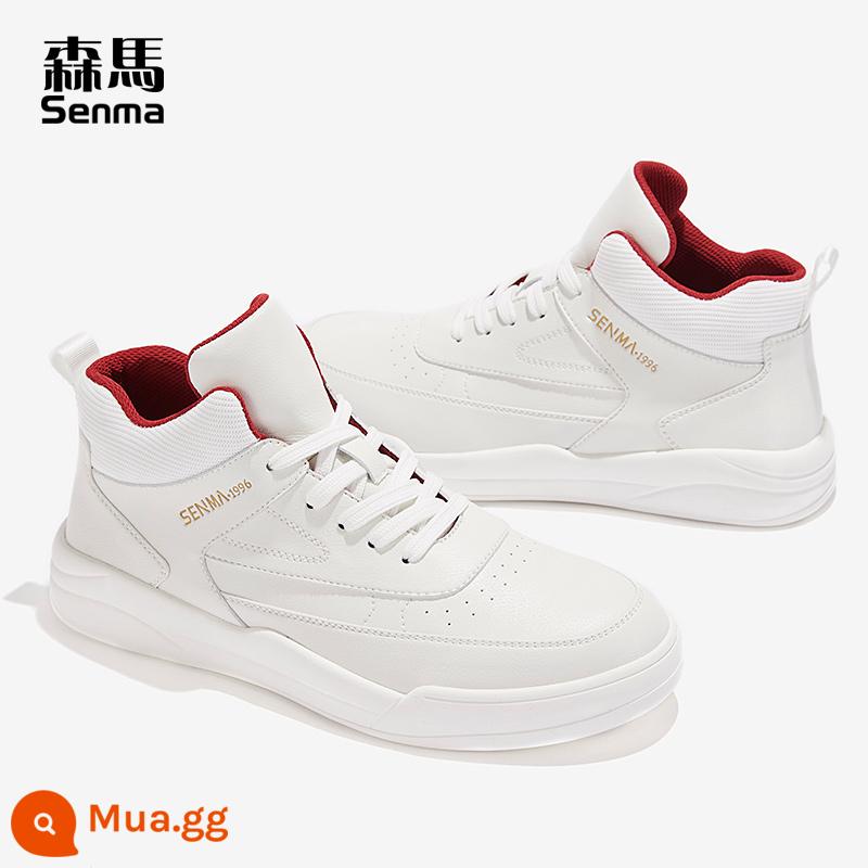 Semir High-Top Giày Nam Hợp Thời Trang Giày Mùa Đông Mới Plus Nhung Ấm Áp Giày Thể Thao Mùa Đông Giày Trắng - cơm sâm panh