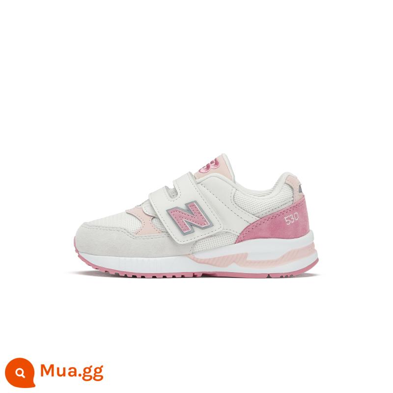 Giày thể thao thông thường New Balance nb chính thức dành cho trẻ em 4 ~ 7 tuổi giày thể thao thông thường dành cho bé trai và bé gái màu mới phù hợp với mẫu mới 530 - Trắng/xám nhạt/hồng KV530SPP