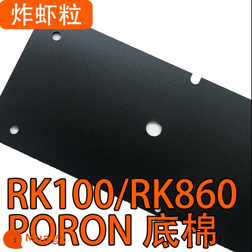 RK61/68/84/860/98 Bông chuyên dụng Rogers Inoue Poron Sandwich, Thảm trục, Thảm trải sàn - ③Mở các lỗ vít cho bông đáy PORON chuyên dùng cho RK860/RK100