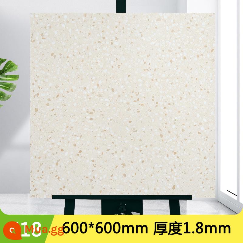 5㎡ sàn nhựa PVC hình vuông giả da gạch hoa văn đá cẩm thạch miếng dán sàn nhựa tự dính thương mại dày chống thấm nước chống mài mòn - Model 618, dày 1.8mm, 1 cái = 5m2