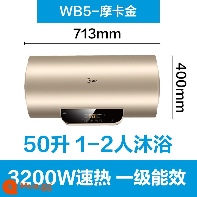 Máy nước nóng Midea 50/60/80 lít gia dụng tiết kiệm năng lượng hạng nhất công suất lớn sưởi ấm phòng bột JM1 - Mocha Gold [giao thực tế 50 lít WB5 Mocha Gold]