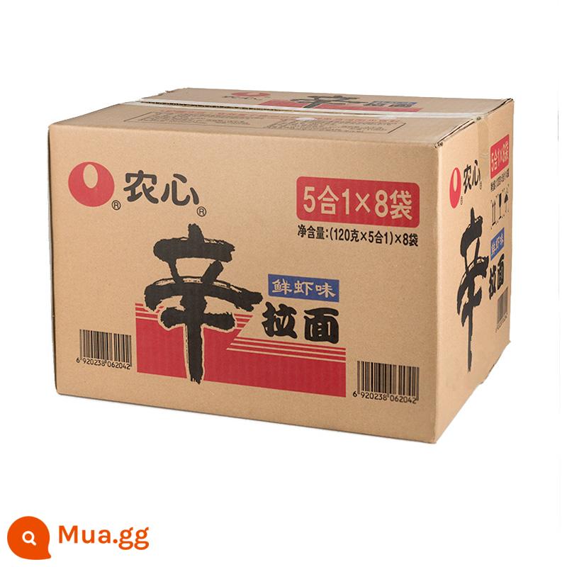 Nongshim Shin Ramen Nấm Bò Mì Ăn Liền Hương Vị Hàn Quốc Mì Ăn Liền 120g*40 Túi FCL - Mì Ramen cay Nongshim Tôm 120g*40 túi