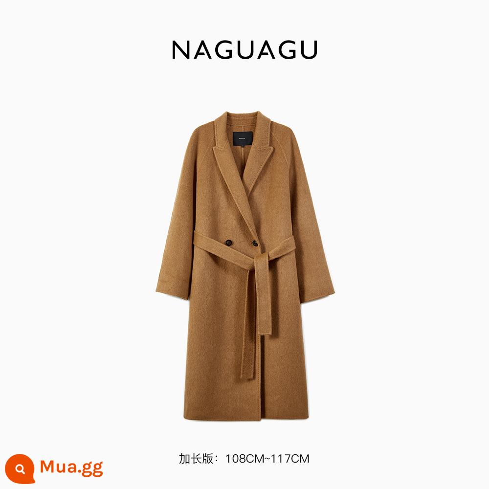 Thung lũng bí ngô [Bonnie Coat thế hệ thứ 3] Nâng cấp trọng lượng cao 50 lông lạc đà + áo khoác len nhiều phiên bản - Phiên bản mở rộng Meila Golden Camel.