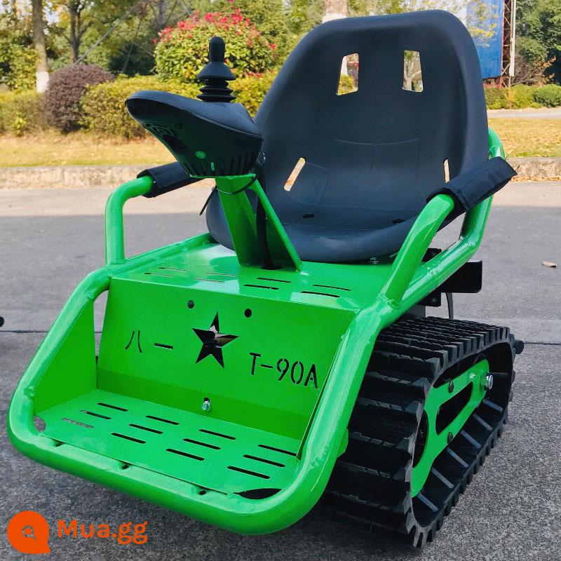 Xe điện trẻ em xe tăng nhỏ bốn bánh ATV go-kart địa điểm giải trí xe taxi đồ chơi trẻ em địa hình - màu xanh lá