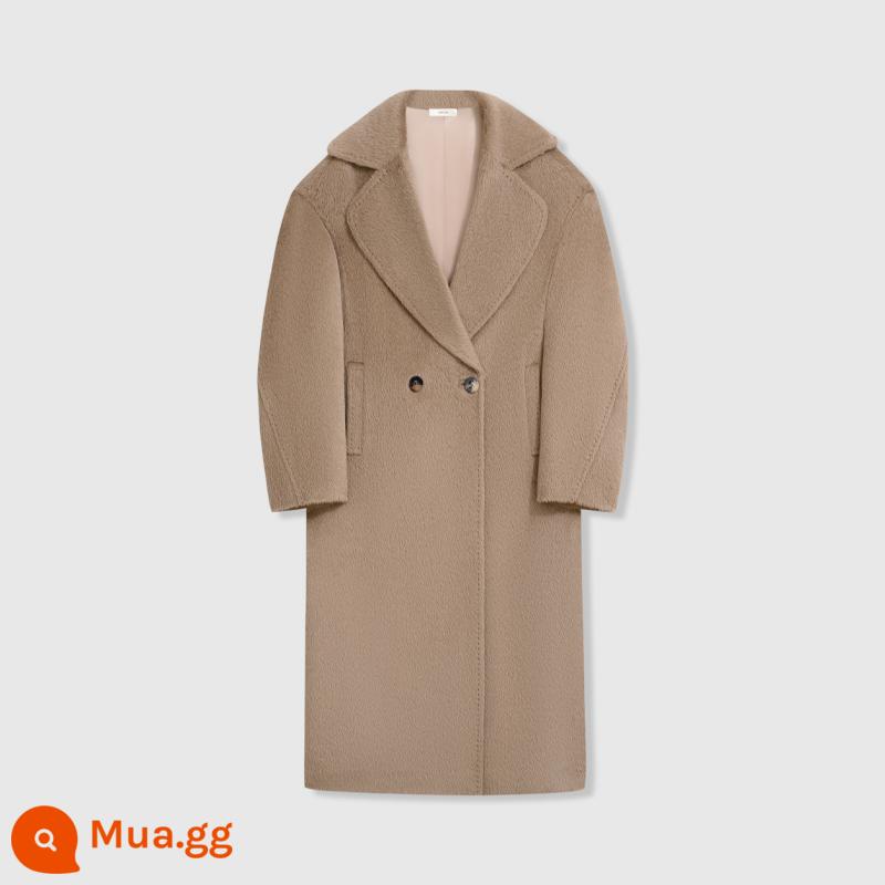 UNICA/nâng cấp chữ ký TeddyCoat_áo khoác len cashmere gấu lớn cổ điển cho bé Suli - [Baby Suri Moss màu xám thuốc lá]