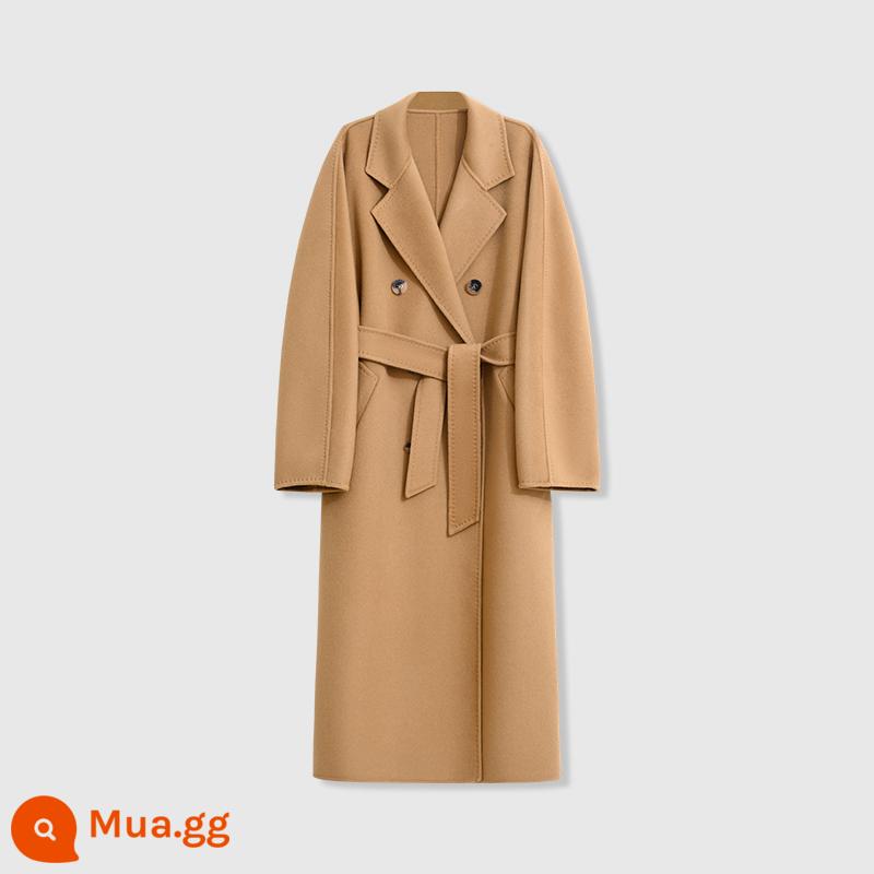 UNICA/Đẩy mạnh B đánh bại cổ điển vĩnh cửu Madame_ Áo khoác len cashmere mịn kéo sợi tùy chỉnh Áo choàng khăn Manhattan - [Lạc đà MM cổ điển] Phiên bản len cashmere