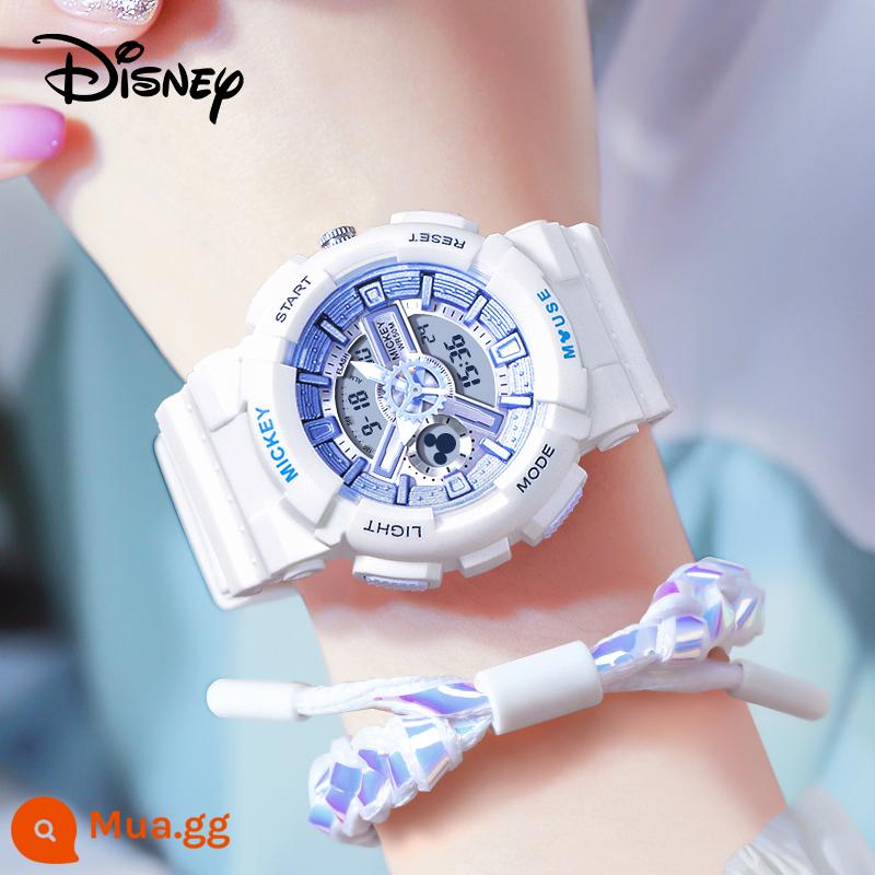 Đồng hồ điện tử Disney nữ học sinh thể thao cơ cô gái chống nước kỳ lân học sinh trung học cơ sở đồng hồ bé gái - Fresh Blue [Được ủy quyền chính thức bởi Disney]