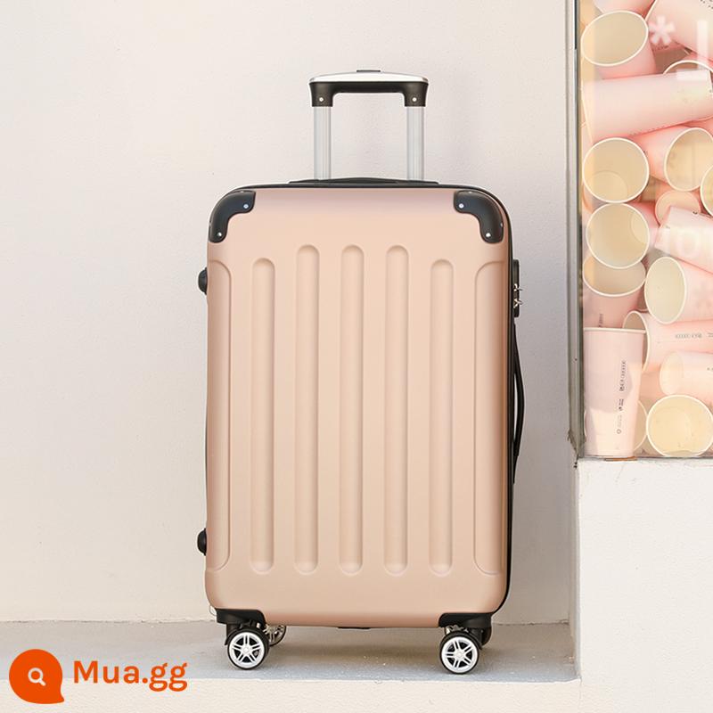 Vali mới cho nữ sinh viên hộp mật khẩu xe đẩy nhỏ tươi Hộp khí du lịch nhỏ 20 inch Vali da 24 inch cho nam - Rượu sâm panh [góc chống va chạm]