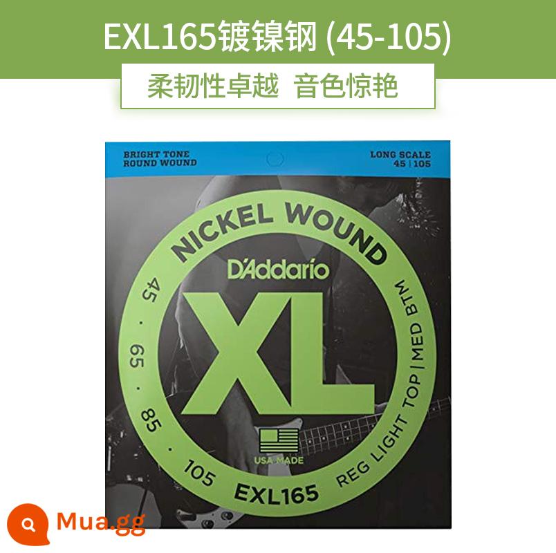 Dadrio Electric Bes String Bass Bes String Bốn năm chuỗi và sáu chuỗi, được phủ chất tốt nhất - [Bốn chuỗi]EXL165(45-105)