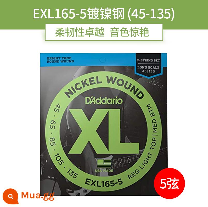 Dadrio Electric Bes String Bass Bes String Bốn năm chuỗi và sáu chuỗi, được phủ chất tốt nhất - [Năm dây] EXL165-5 (45-135)