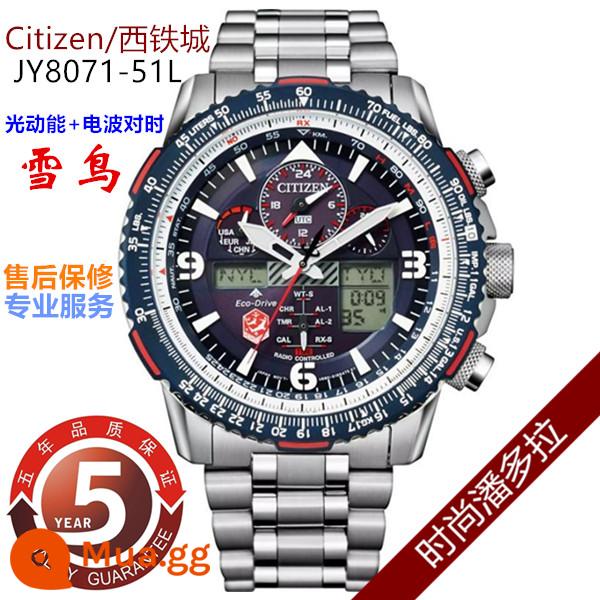 Đồng hồ đeo tay nam Citizen/CITIZEN Air Eagle Light Kinetic Radio Wave Phiên bản đặc biệt JY8071-51L - JY8071-51L Giao ngay trong nước + Bảo hành 1 năm toàn quốc + Bảo hành 5 năm + Tặng dây đeo đồng hồ