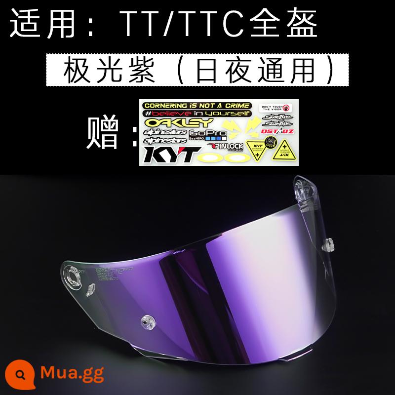 kyt k2 ttc nfr nx nz đầu máy mũ bảo hiểm đầy đủ kính siêu cha thảm sát Marvel miếng dán chống sương mù - TT Aurora Purple (dùng cả ngày lẫn đêm)