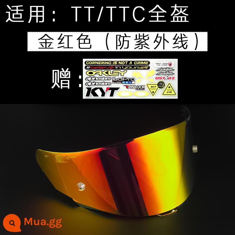 kyt k2 ttc nfr nx nz đầu máy mũ bảo hiểm đầy đủ kính siêu cha thảm sát Marvel miếng dán chống sương mù - TT vàng đỏ