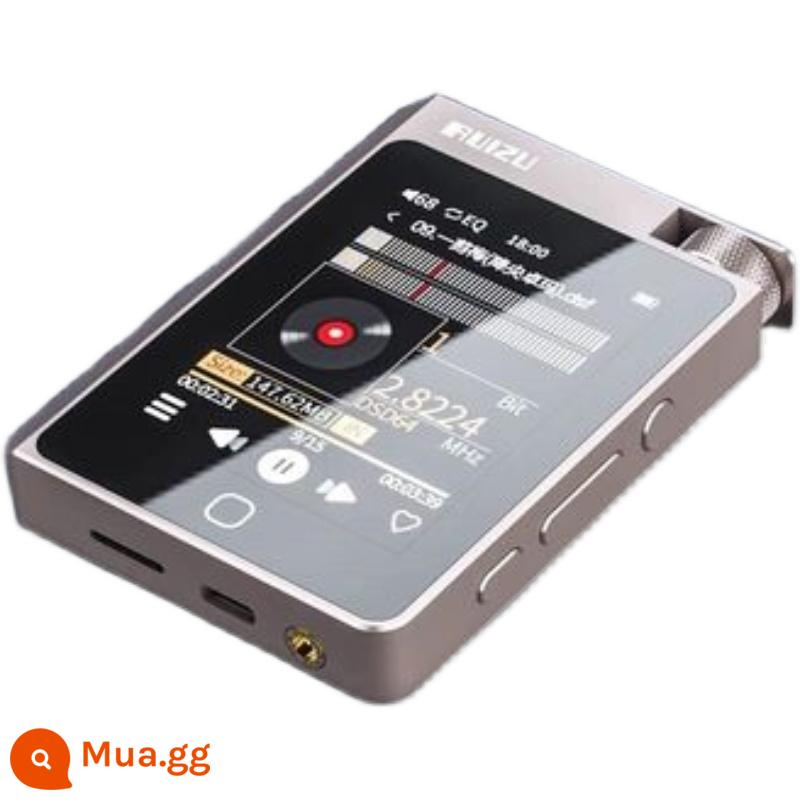 Ruizu A55 master level máy nghe nhạc DSD không méo tiếng gây sốt cấp độ toàn quốc cục gạch hifi thể thao di động - xám bạc