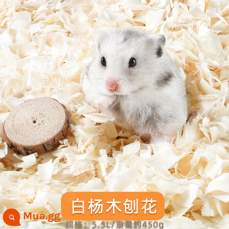 Chăn ga gối hamster mùn cưa đặc biệt khử mùi gấu vàng nhỏ cung cấp trọn bộ mùn cưa bào giấy không bụi cát nước tiểu - Những mảnh dăm gỗ dương nhỏ - đóng gói (bông và mềm)