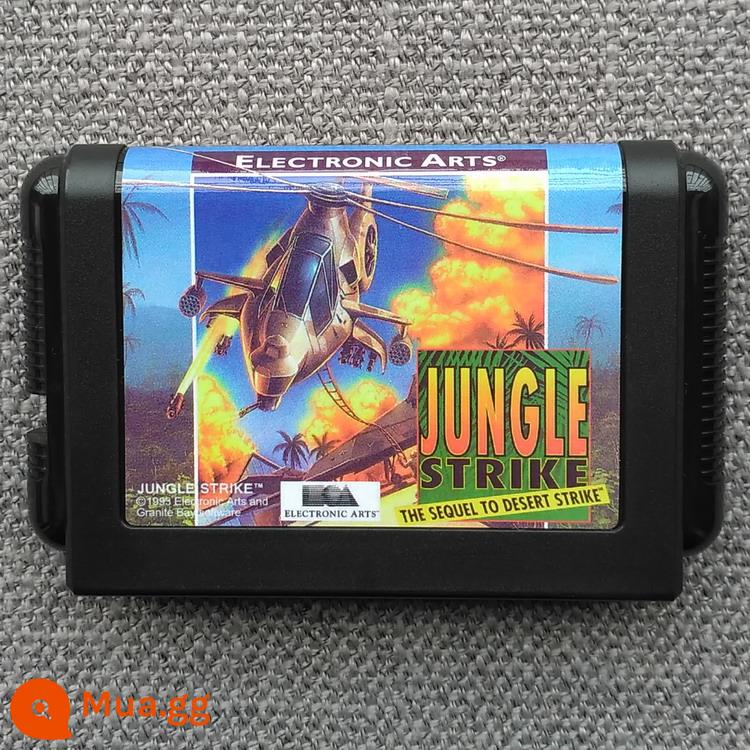 Thẻ Sega MD "Jungle Attack" Sê-ri II GENESIS Jungle Strike - Phiên bản gốc (vỏ phiên bản tiếng Nhật)