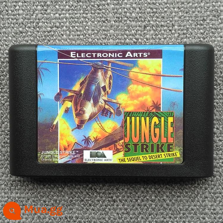 Thẻ Sega MD "Jungle Attack" Sê-ri II GENESIS Jungle Strike - Phiên bản gốc (phiên bản US shell)