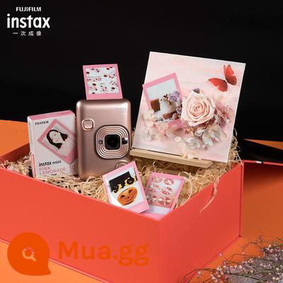 Máy ảnh Fuji Polaroid instax mini LiPlay điện thoại di động kỹ thuật số Bluetooth máy in ảnh với giấy ảnh - Giữ hộp quà vàng hồng you-sheng, đăng ảnh và tặng quà