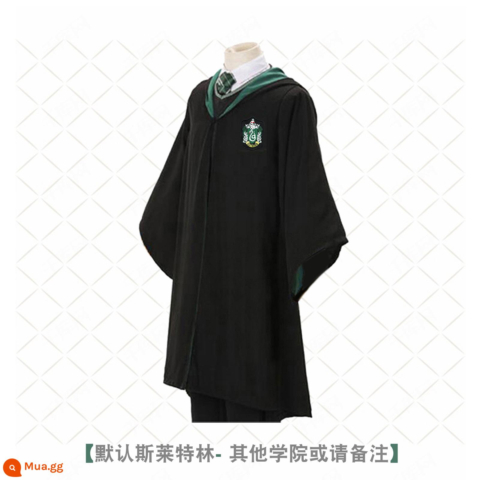 Bướm Harry's Potter Cosplay Quần áo Grandma Fensin Dostlin Magic Robe School Đồng phục học viện - Áo choàng Slytherin