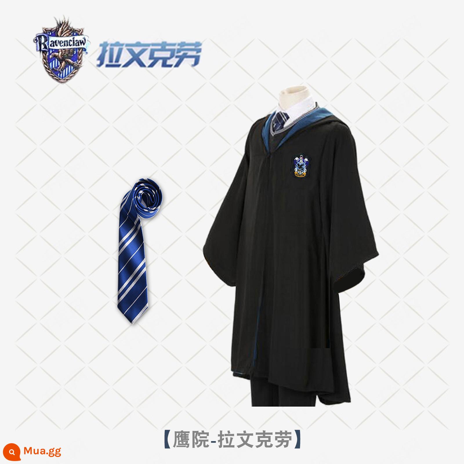 Bướm Harry's Potter Cosplay Quần áo Grandma Fensin Dostlin Magic Robe School Đồng phục học viện - Áo choàng Ravenclaw + cà vạt