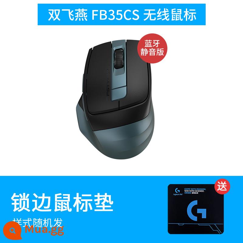 Shuangfeiyan FB35 Chuột Tắt Tiếng Bluetooth Không Dây Có Thể Sạc Lại Máy Tính Để Bàn Máy Tính Xách Tay Di Động Văn Phòng Kỷ Nguyên Bay - FB35CS[Pearl Dark Green] Tặng kèm miếng lót chuột