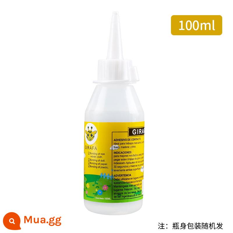 30Ml Rượu Keo Vải Không Dệt Dây Gai Dầu Nút Tranh Keo Trẻ Em DIY Xốp Handmade Chất Liệu Trong Suốt Keo Mềm - 1 chai keo cồn 100ml