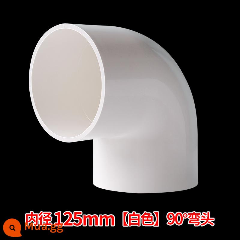 Phụ kiện ống nước khuỷu tay PVC ống cấp nước 90 độ lên xuống nước góc phải khớp nối khuỷu tay phụ kiện đường ống bể cá 40 50 63 32 - 125mm--màu trắng