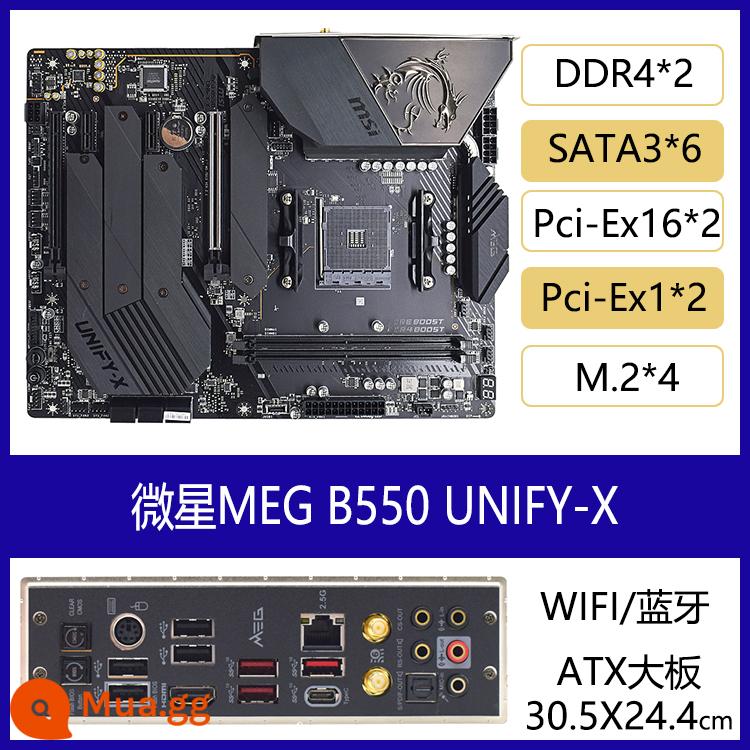 MSI/MSI MPG B550 GAMING PLUS EDGE wifi bo mạch chủ lưỡi CARBON Diablo AM4 - MEG B550 UNIFY-X 95 viên nén rời mới