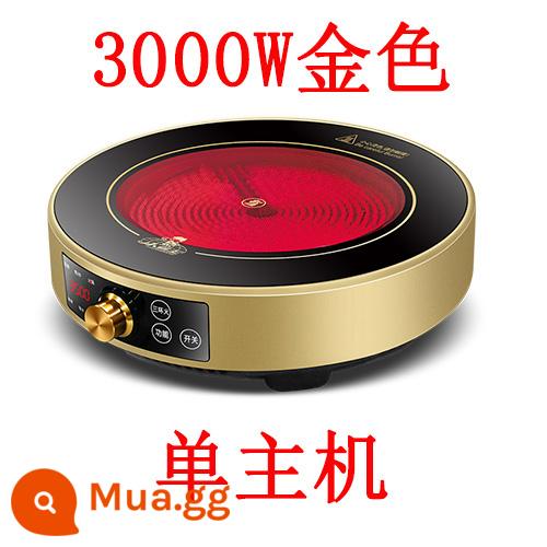 Lò pha lê đen nhà vòng mới công suất cao 3500W lửa mạnh xào mà không chọn nồi chuyển đổi tần số tắt tiếng 3000w - Núm tròn vàng 3000w