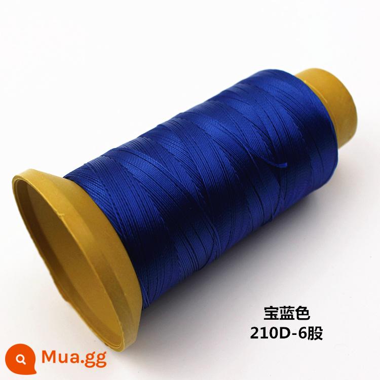 Máy may chủ đề hộ gia đình lớn cuộn da sợi handmade sợi nylon cường độ cao lụa màu sáng sợi tơ jeans sợi dày - Ngọc bích 210-D6[400D]