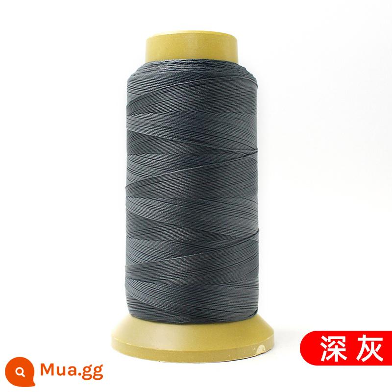 Máy may chủ đề hộ gia đình lớn cuộn da sợi handmade sợi nylon cường độ cao lụa màu sáng sợi tơ jeans sợi dày - Xám đậm 210-D3